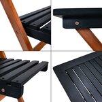 Salon de jardin 5 pièces bois d'acacia naturel gris 03_0010531