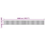 vidaXL Tapis rectangulaire naturel 100x1000 cm bambou