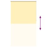 vidaXL Store enrouleur occultant jaune largeur du tissu 131 6 cm