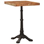vidaXL Table de bistrot Marron bois de récupération massif