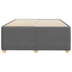 vidaXL Cadre de lit sans matelas gris foncé 120x200 cm tissu
