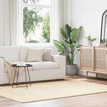 vidaXL Tapis Shaggy à poils longs NAVARRA crème 160x230 cm polyester