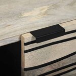 vidaXL Table basse Blanc  Noir 100 x 54 x 40 cm