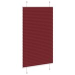 vidaXL Store plissé rouge bordeaux 80x100 cm largeur du tissu 79 4 cm