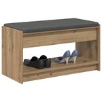 vidaXL Banc d'entrée Chêne Artisanal 83 x 38 x 45 cm