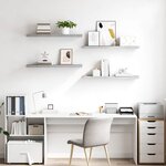 vidaXL Étagères murales flottantes 4 Pièces Gris béton 90x23 5x3 8cm MDF