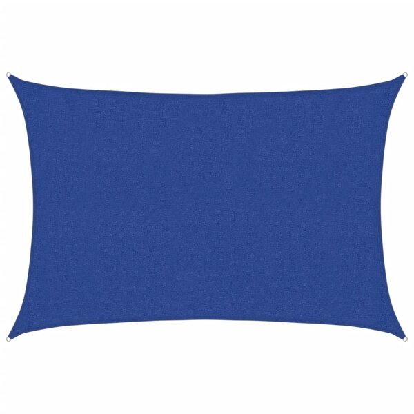 vidaXL Voile d'ombrage 160 g/m² Bleu 2 5x3 5 m PEHD
