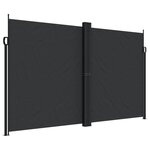 vidaXL Auvent latéral rétractable noir 200x600 cm