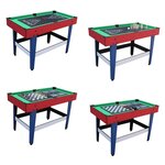 Table multi-jeux 12 en 1 avec plateaux de jeux modulables  billard  babyfoot  ping-pong  hockey