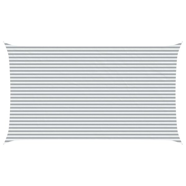 vidaXL Voile d'ombre Gris clair et blanc 7 x 4 m