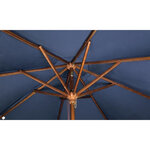 Parasol de terrasse professionnel de 2 5 m bleu marine à poulie - bolero -  - polyester x2370mm