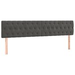 vidaXL Cadre de lit sans matelas gris foncé 120x190 cm velours