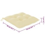 vidaXL Chaises de jardin et coussins lot de 8 Bois acacia solide Gris