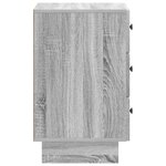 vidaXL Cabinet de chevet avec tiroir Sonoma gris 43 x 41 x 66 5 cm
