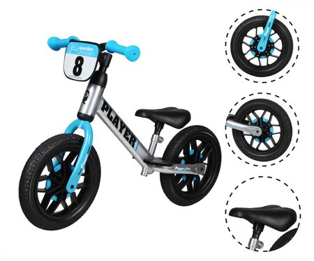 Draisienne Qplay Player Bleu La Poste Pro