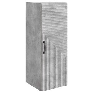vidaXL Armoire Murale Gris béton 33 x 34 5 x 90 cm Bois d'ingénierie