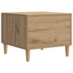 vidaXL Table basse Chêne artisanal 49 x 50 x 40 cm Bois d'ingénierie