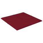 vidaXL Panneaux muraux 12 Pièces Rouge bordeaux 30x30 cm Velours 1 08 m²