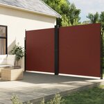 vidaXL Auvent latéral rétractable Marron 200x1200 cm
