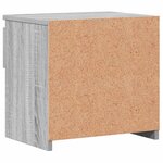 vidaXL Tables de chevet 2 Pièces Sonoma gris 40x30x39cm Bois d'ingénierie