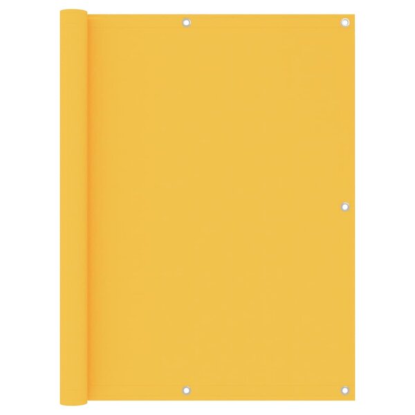 vidaXL Écran de balcon Jaune 120x300 cm Tissu Oxford