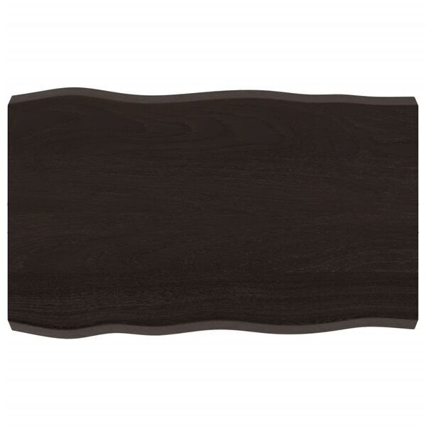vidaXL Dessus de table bois massif traité bordure assortie