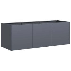 vidaXL Jardinière Anthracite 120x40x40 cm Acier laminé à froid