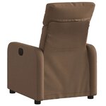 vidaXL Fauteuil inclinable Marron Tissu