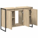 vidaXL Cabinet de salle de bain avec stockage Sonoma 90 x 30 x 60 cm