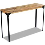 vidaXL Table console Bois de manguier 120 x 35 x 76 cm