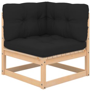 Salon de jardin meuble d'extérieur ensemble de mobilier 4 pièces avec coussins bois de pin massif 02_0016108