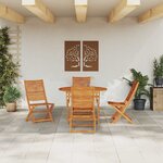 vidaXL Ensemble de salle à manger pour jardin 5 Pièces Marron