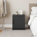vidaXL Cabinet de chevet 2 Pièces Noir 43 x 34 5 x 47 cm