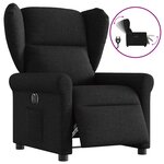 vidaXL Fauteuil inclinable électrique Noir Tissu