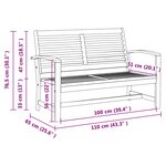 vidaXL Ensemble de canapé de jardin Naturel Bois de teck solide