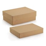 Caisse carton télescopique simple cannelure à montage instantané 120x50x20/35 cm (lot de 5)