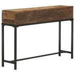 vidaXL Table console 120x30x80 cm bois de récupération massif
