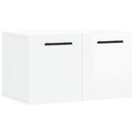vidaXL Armoire murale Blanc brillant 60x36 5x35 cm Bois d'ingénierie