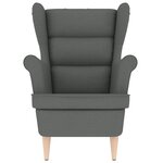 vidaXL Fauteuil gris foncé 74x84x100 cm tissu