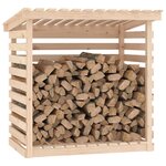 vidaXL Support pour bois de chauffage 108x73x108 cm Bois de pin