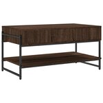 vidaXL Table basse chêne marron 90x50x45 cm bois d'ingénierie