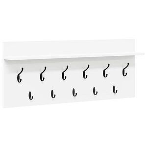 vidaXL Porte-manteau mural Blanc 100 x 40 x 12 cm Bois d'ingénierie