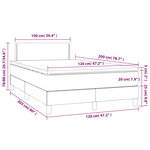 vidaXL Sommier à lattes de lit avec matelas Rose 120x200 cm Velours
