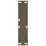 vidaXL Pieds de table basse 2 pièces Acier naturel 38 x (42-43 3) cm Acier