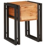 vidaXL Table d'appoint 30 x 30 x 40 cm Bois d'acacia massif et métal