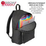 Trieur accordéon 8 positions spécial sac à dos - Format A4 - RAINBOW TOUCH