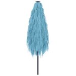 vidaXL Parasol de jardin avec mât en acier bleu 288x288x225 cm