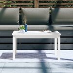 vidaXL Table de jardin blanc 82 5x50 5x45 cm bois massif de pin