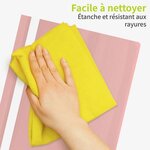ACROPAQ 10 Classeurs de rapport A4- 10 Classeurs de présentation A4 en polypropylène- Rose pastel