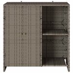 vidaXL Armoire de rangement avec stockage Gris 100 x 36 x 102 cm Rotin